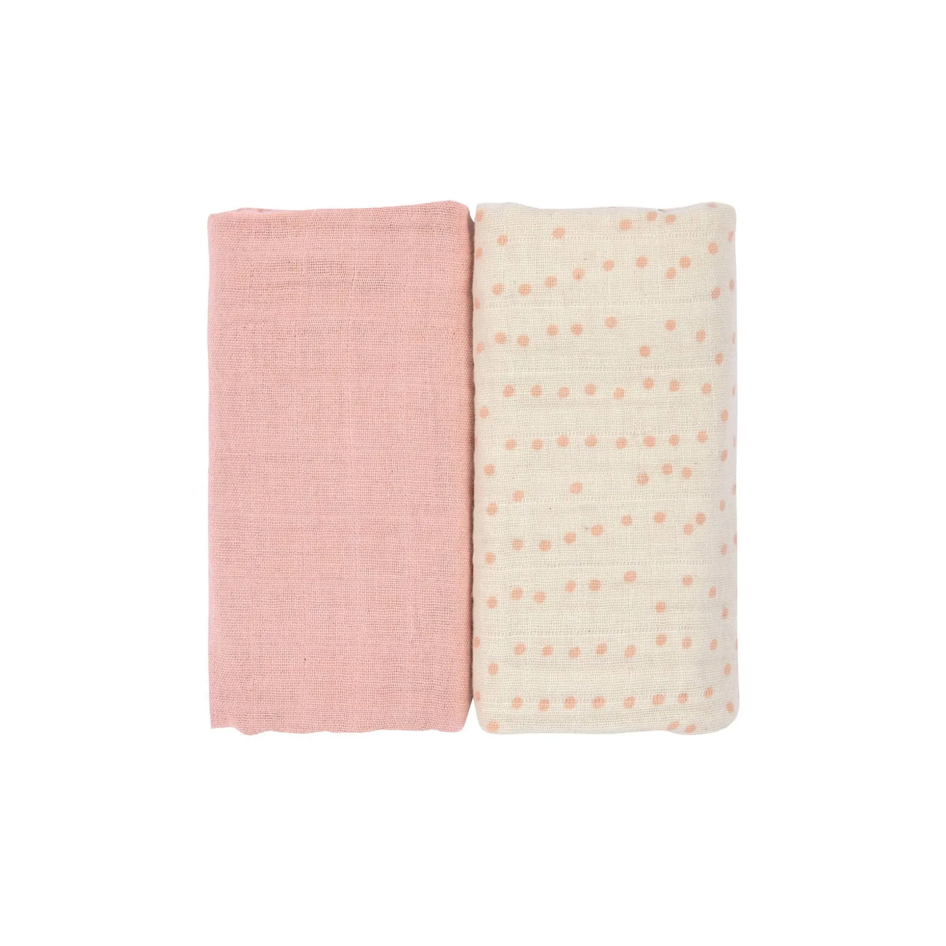 Mulltücher 2er Set 60 x 60 cm, Rosa