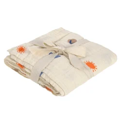 Mulltuch XL 120 x 120 cm - Nature, Beige