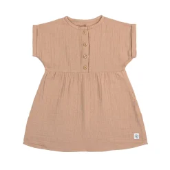 Musselin Kinderkleid - Bio Baumwolle, Orange