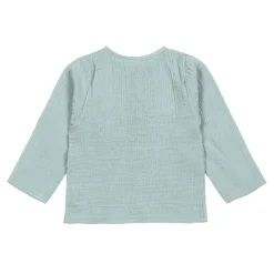 Musselin Langarmshirt - Bio Baumwolle, Silbergrau