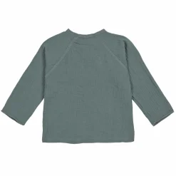 Musselin Wickelshirt - Bio Baumwolle, Petrolgrün