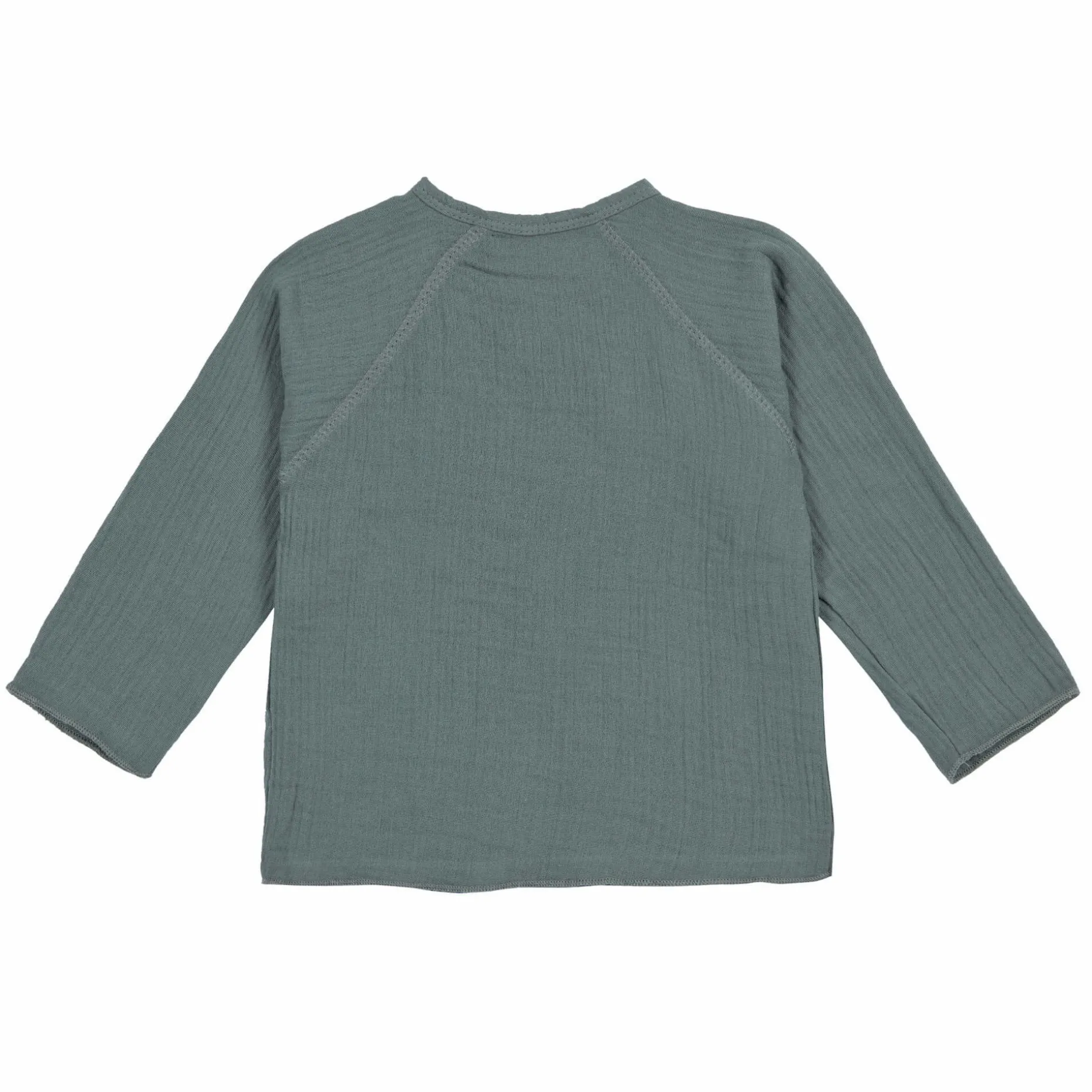 Musselin Wickelshirt - Bio Baumwolle, Petrolgrün