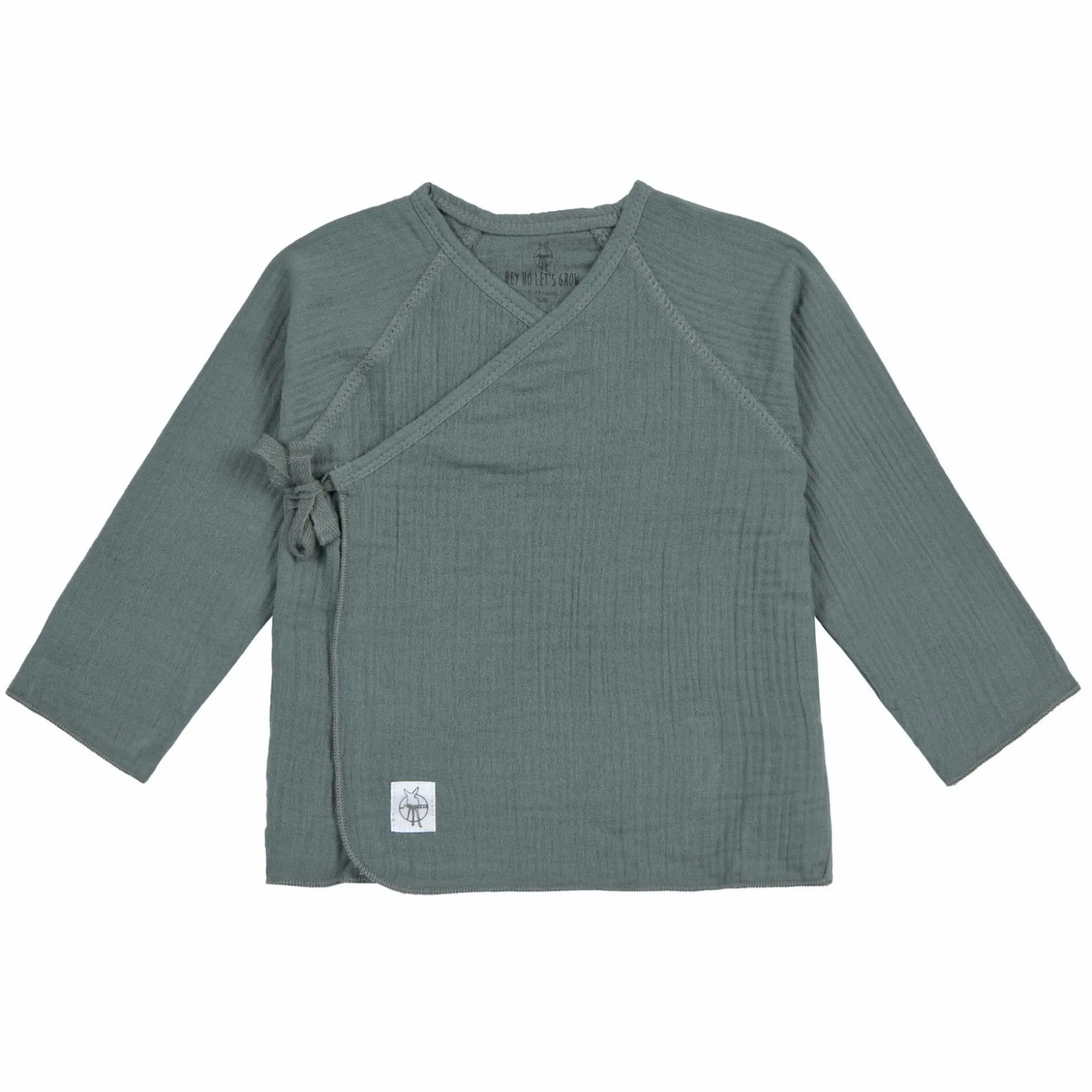 Musselin Wickelshirt - Bio Baumwolle, Petrolgrün