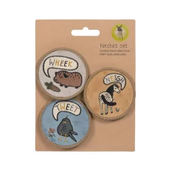 Patches 3er Set, Happy Prints