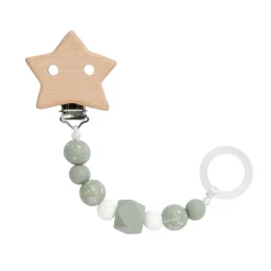 Schnullerkette - Little Universe, Stern Oliv