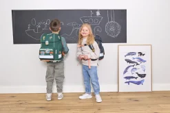 Schulranzen Set 7-teilig Boxy - Unique Ocean, Navy Blau
