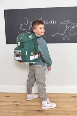 Schulranzen Set 7-teilig Boxy - Unique Ocean, Dunkelgrün