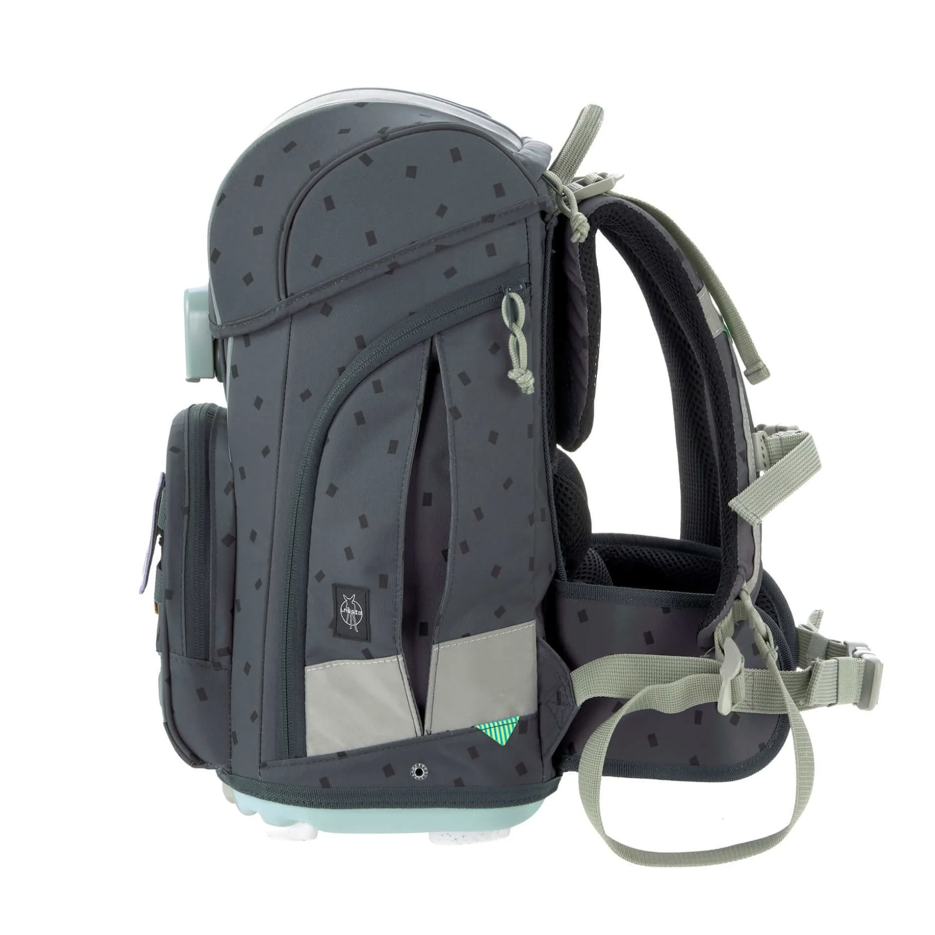 Schulranzen Set 7-teilig Boxy - Unique, Speckles Anthracite