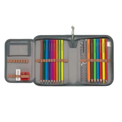 Schulranzen Set 7-teilig Boxy - Unique, Speckles Anthracite