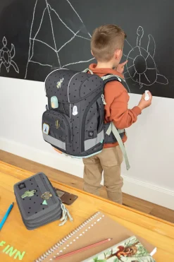 Schulranzen Set 7-teilig Boxy - Unique, Speckles Anthracite