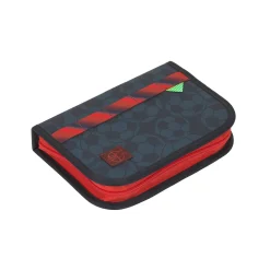 Schulranzen Set 6-teilig Light - Unique, Fussball Dunkelblau