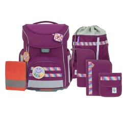 Schulranzen Set 7-teilig Slim - Unique, Lila