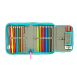 Schulranzen Set 7-teilig Slim - Unique, Türkis