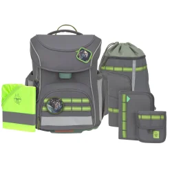 Schulranzen Set 7-teilig Slim - Unique, Anthrazit