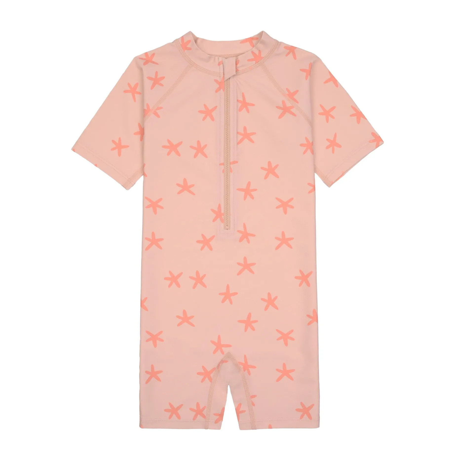Schwimmanzug Kinder Kurzarm (UV Schutz) - Seestern, Rosa