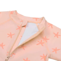 Schwimmanzug Kinder Kurzarm (UV Schutz) - Seestern, Rosa