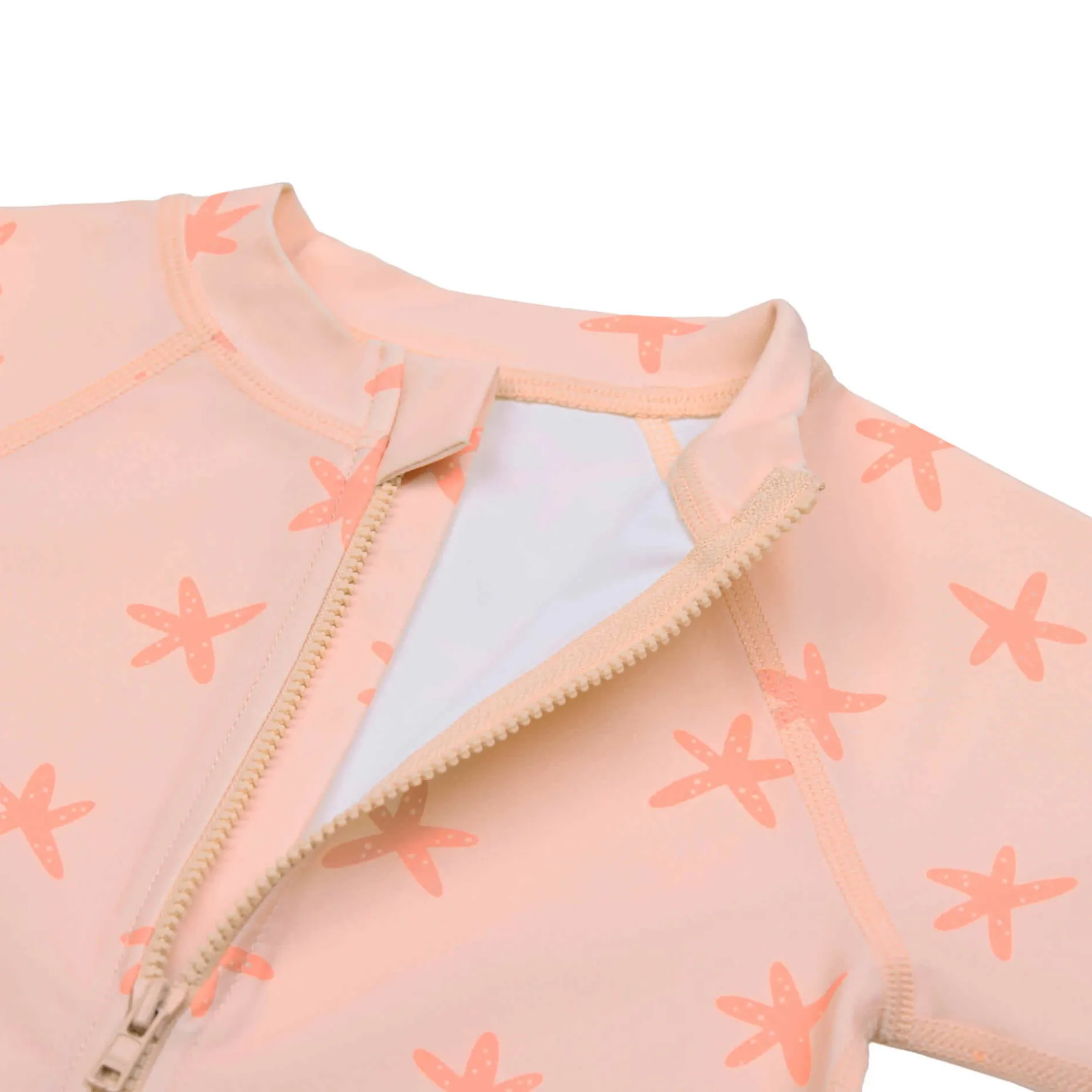 Schwimmanzug Kinder Kurzarm (UV Schutz) - Seestern, Rosa
