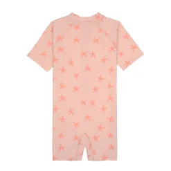 Schwimmanzug Kinder Kurzarm (UV Schutz) - Seestern, Rosa