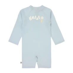 Schwimmanzug Kinder Langarm (UV Schutz) - Eis, Blau
