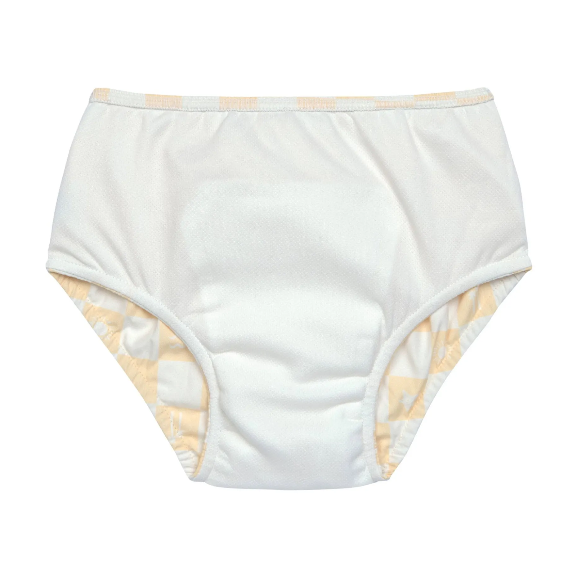Schwimmwindel Baby - Kariert, Gelb