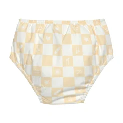 Schwimmwindel Baby - Kariert, Gelb