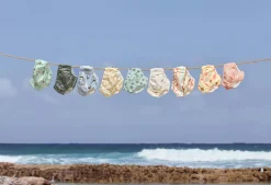 Schwimmwindel Baby - Kariert, Gelb
