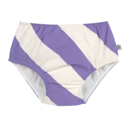 Schwimmwindel Baby - Streifen, Purple Weiß