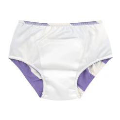 Schwimmwindel Baby - Streifen, Purple Weiß