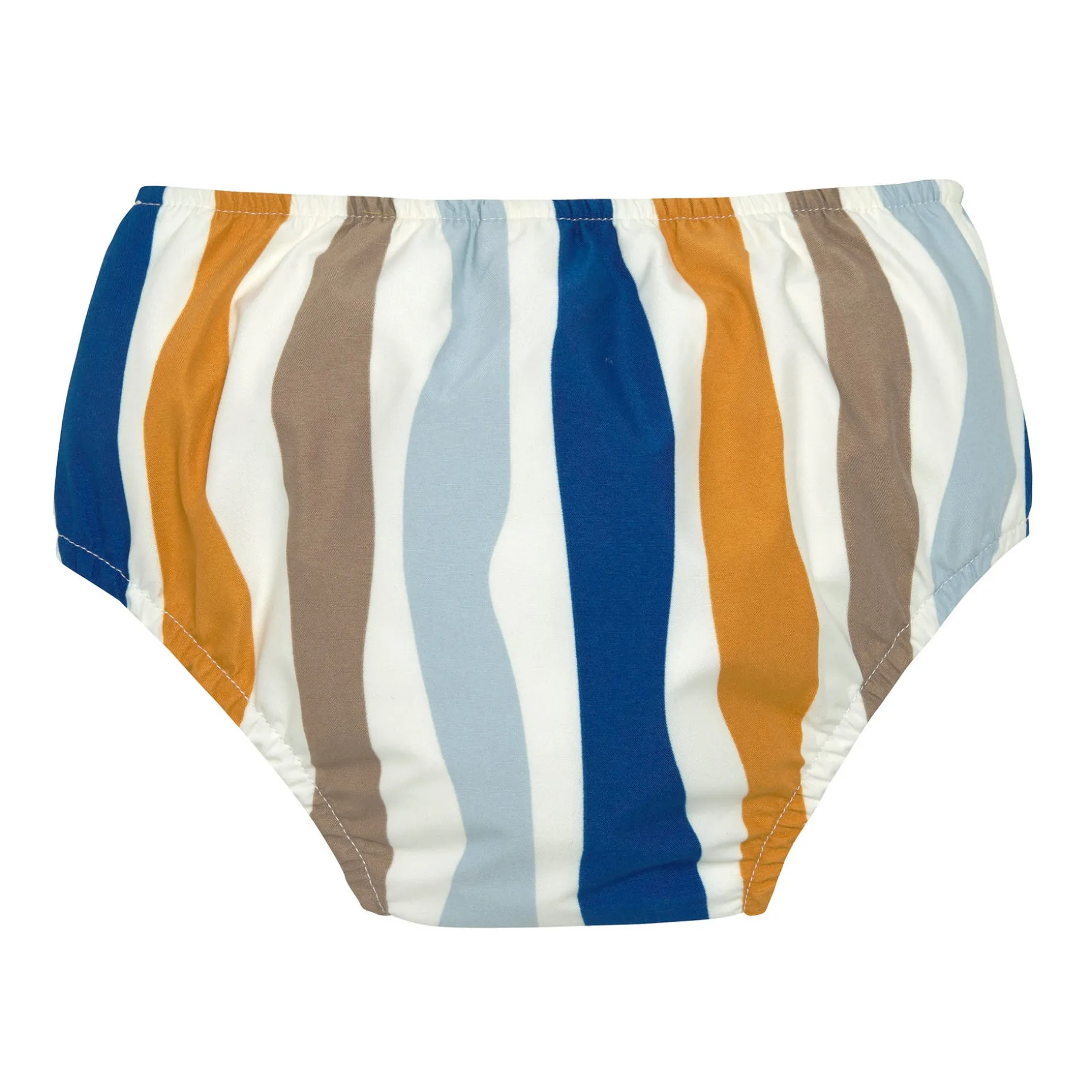 Schwimmwindel Baby - Wellen, Blau Weiß