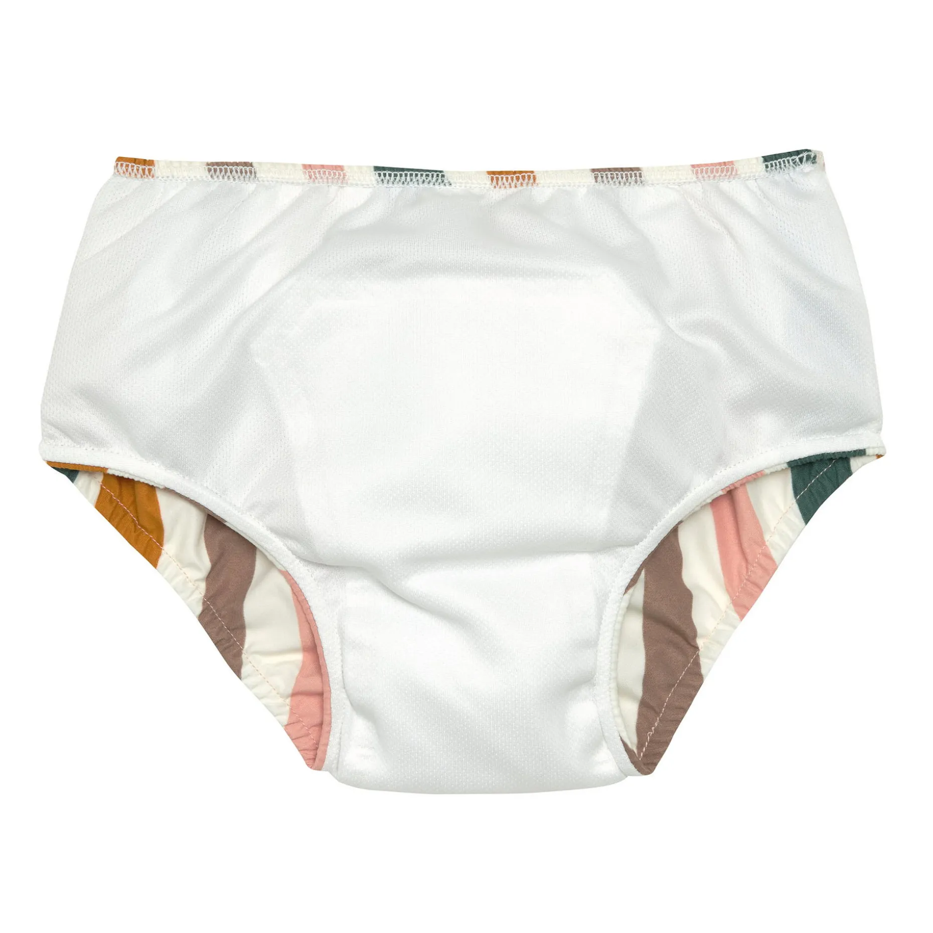 Schwimmwindel Baby - Wellen, Rosa Weiß