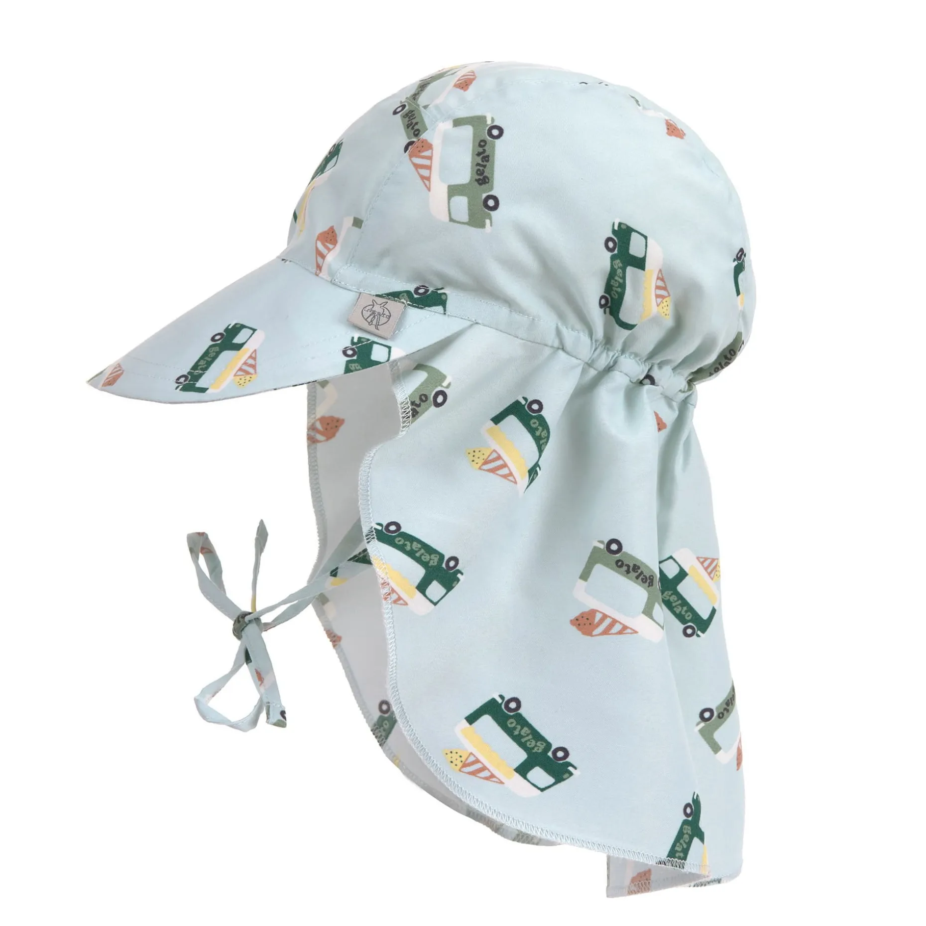 Sonnenhut Baby (UV Schutz & Nackenschutz) - Eis, Blau