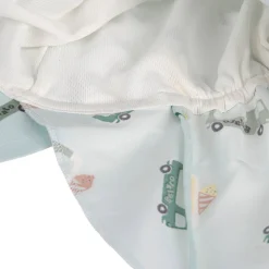 Sonnenhut Baby (UV Schutz & Nackenschutz) - Eis, Blau
