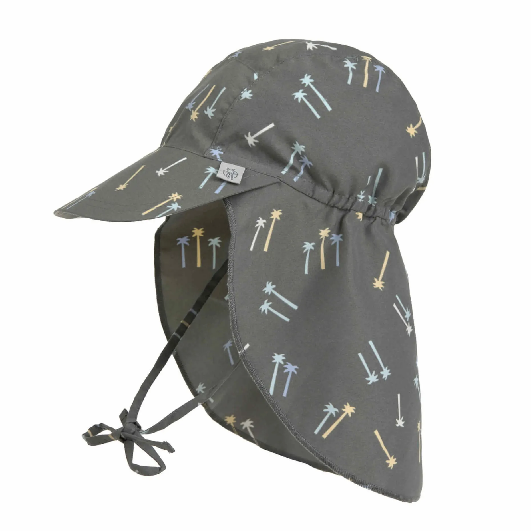 Sonnenhut Baby (UV Schutz & Nackenschutz) - Palmen, Oliv