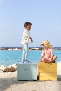 Sonnenhut Baby (UV Schutz & Nackenschutz) - Blumen, Gelb