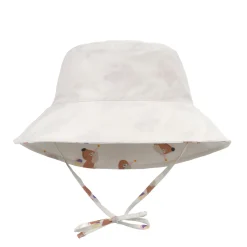 Sonnenhut Kinder (UV Schutz) - Eis Hund, Weiß