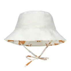 Sonnenhut Kinder (UV Schutz) - Kamel, Weiß