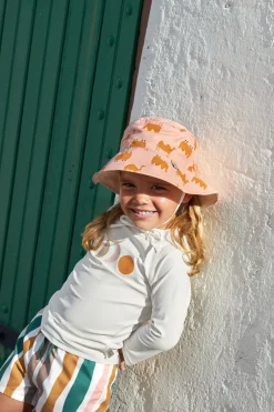 Sonnenhut Kinder (UV Schutz) - Kamel, Pink