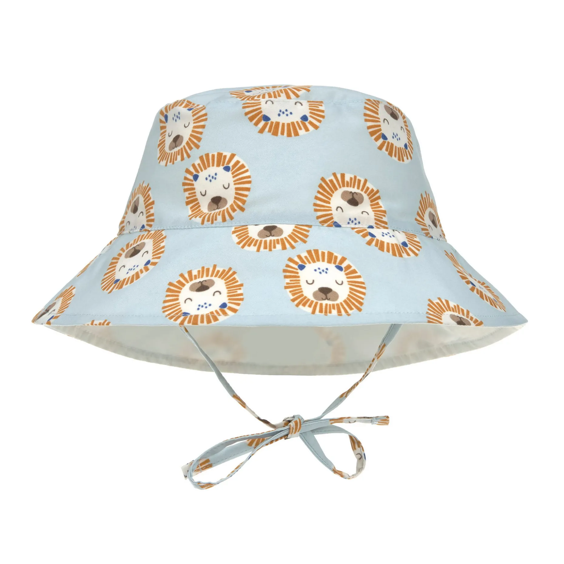 Sonnenhut Kinder (UV Schutz) - Löwe, Hellblau