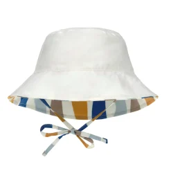 Sonnenhut Kinder (UV Schutz) - Wellen, Blau Weiß