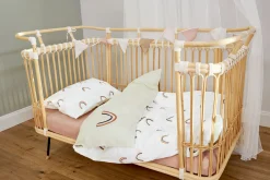 Spannbettlaken Kinderbett (70 x 140 cm), Hellbraun