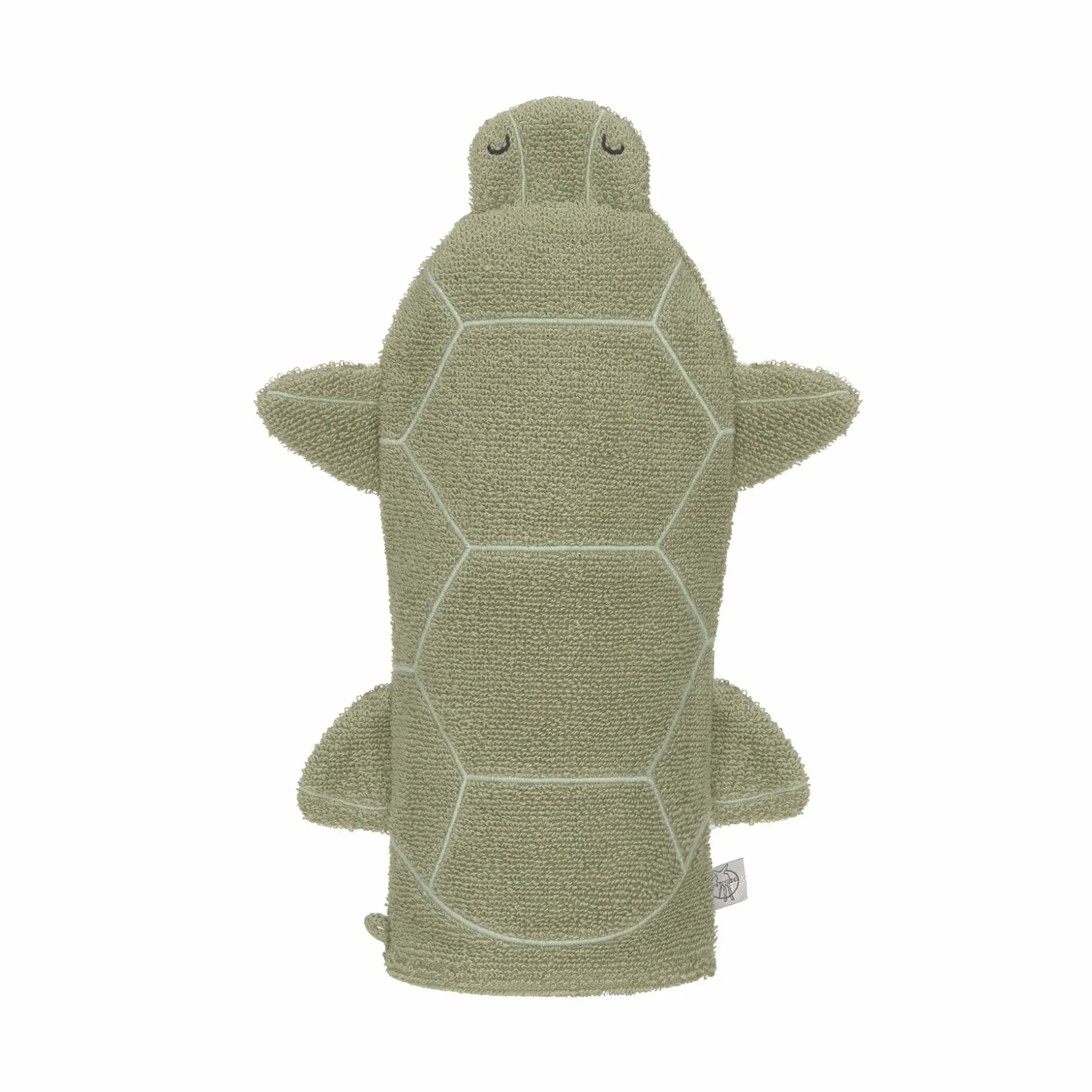 Spiel-Waschhandschuh GOTS, Schildkröte Grün
