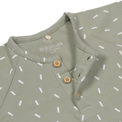 Strampler, Baby Overall - Bio Baumwolle, Speckles Oliv