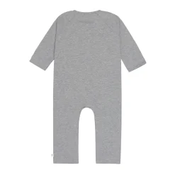 Strampler, Baby Overall - Bio Baumwolle, Grau