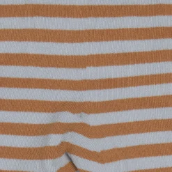 Strumpfhose Kinder, Streifen Hellblau Karamell