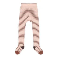 Strumpfhose Kinder - Tiny Farmer, Striped Orange Beige
