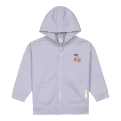 Sweatjacke Kinder - Bio Baumwolle, Little Gang, Lila