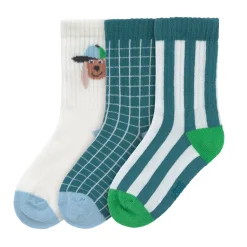 Tennissocken Kinder 3er-Set - Bio Baumwolle, Hund