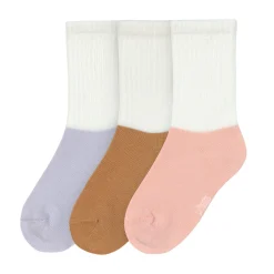 Tennissocken Kinder 3er-Set - Little Gang, Lila Karamell Rosa