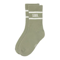 Tennissocken Kinder 3er-Set - Little Gang, Khaki Karamell