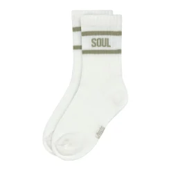 Tennissocken Kinder 3er-Set - Little Gang, Khaki Karamell